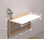 Space-Saving Ultra-Slim Fold-Down Wall Desk
