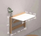 Space-Saving Ultra-Slim Fold-Down Wall Desk