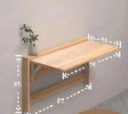 Space-Saving Ultra-Slim Fold-Down Wall Desk