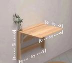 Space-Saving Ultra-Slim Fold-Down Wall Desk