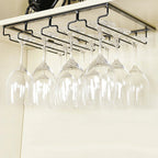 Space-Saving Under-Cabinet Wine & Glass Rack
