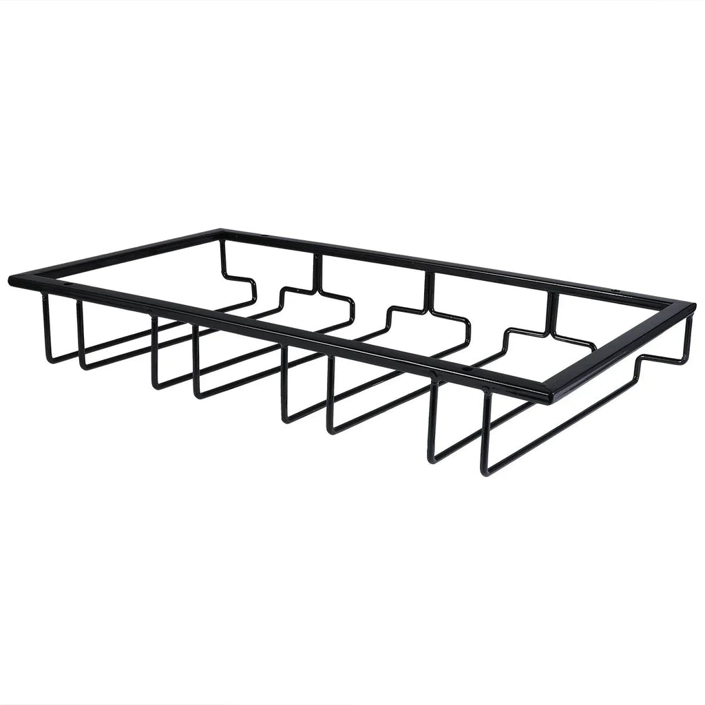 Space-Saving Under-Cabinet Wine & Glass Rack