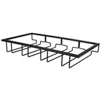 Space-Saving Under-Cabinet Wine & Glass Rack