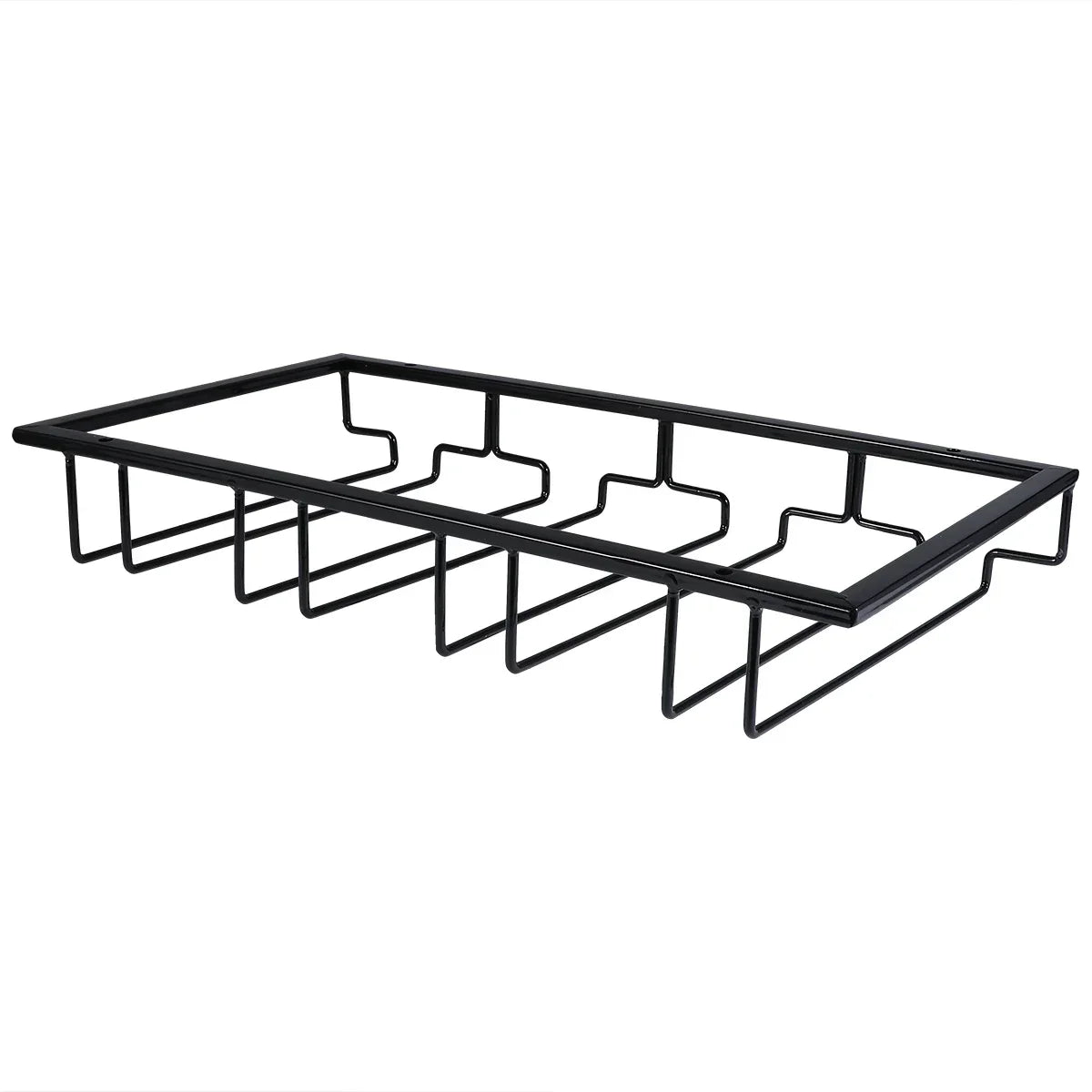 Space-Saving Under-Cabinet Wine & Glass Rack