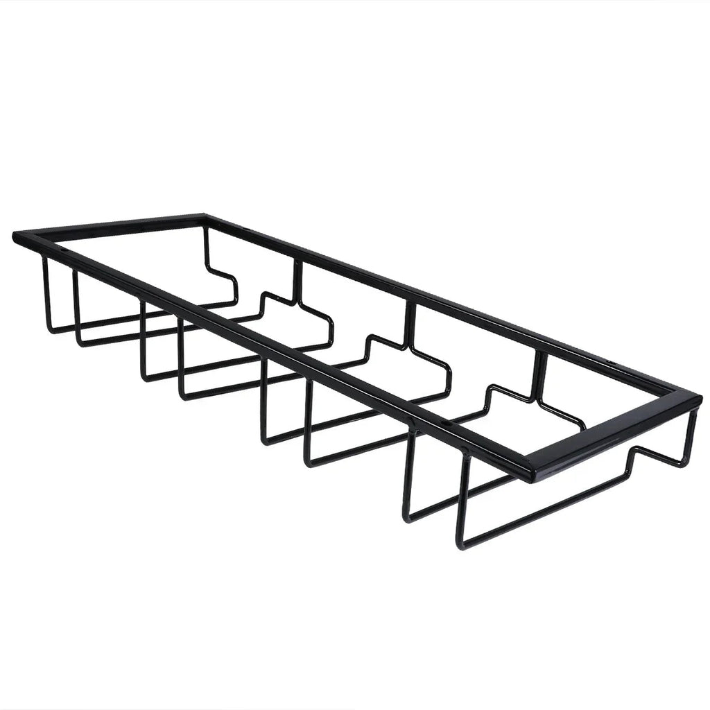 Space-Saving Under-Cabinet Wine & Glass Rack