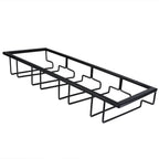 Space-Saving Under-Cabinet Wine & Glass Rack