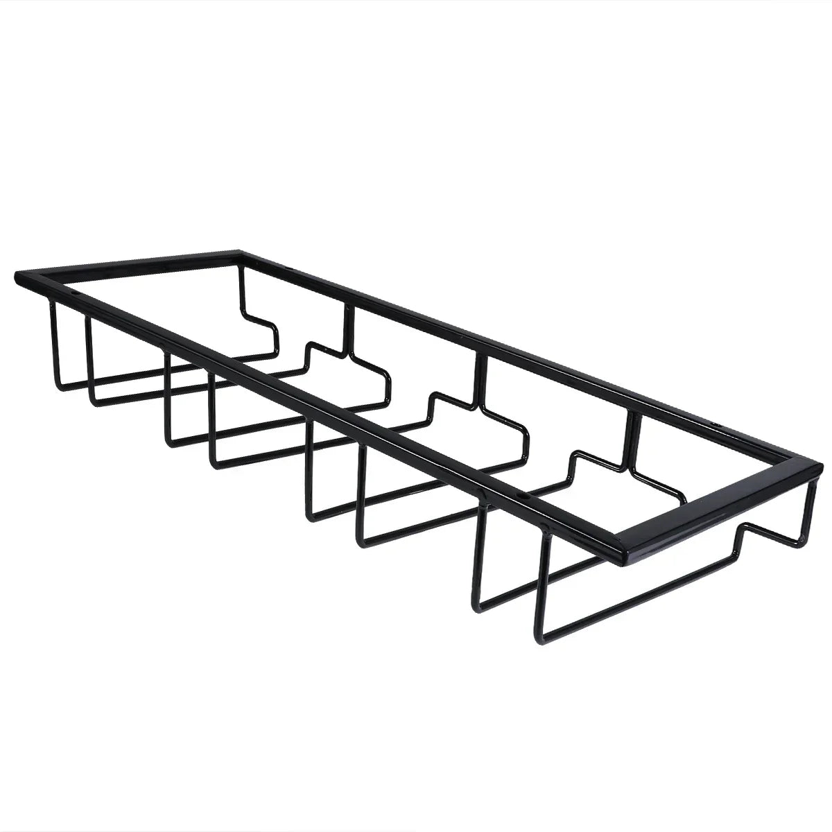 Space-Saving Under-Cabinet Wine & Glass Rack
