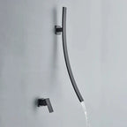 Space-Saving Wall-Mount Ceramic Disc Valve Bathroom Faucet