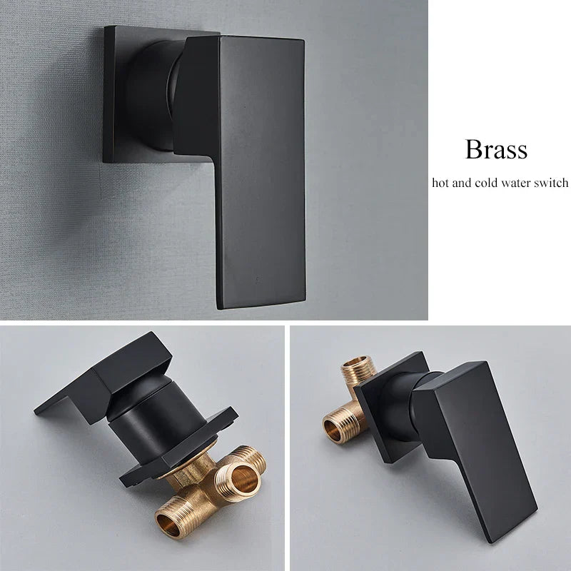 Space-Saving Wall-Mount Ceramic Disc Valve Bathroom Faucet