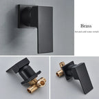 Space-Saving Wall-Mount Ceramic Disc Valve Bathroom Faucet