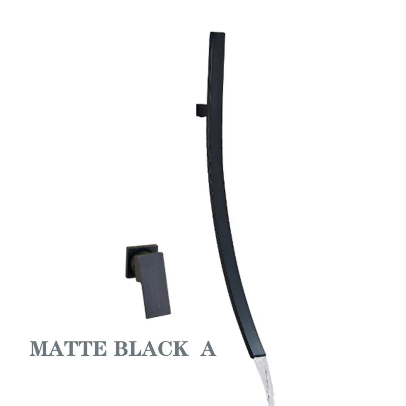 Space-Saving Wall-Mount Ceramic Disc Valve Bathroom Faucet