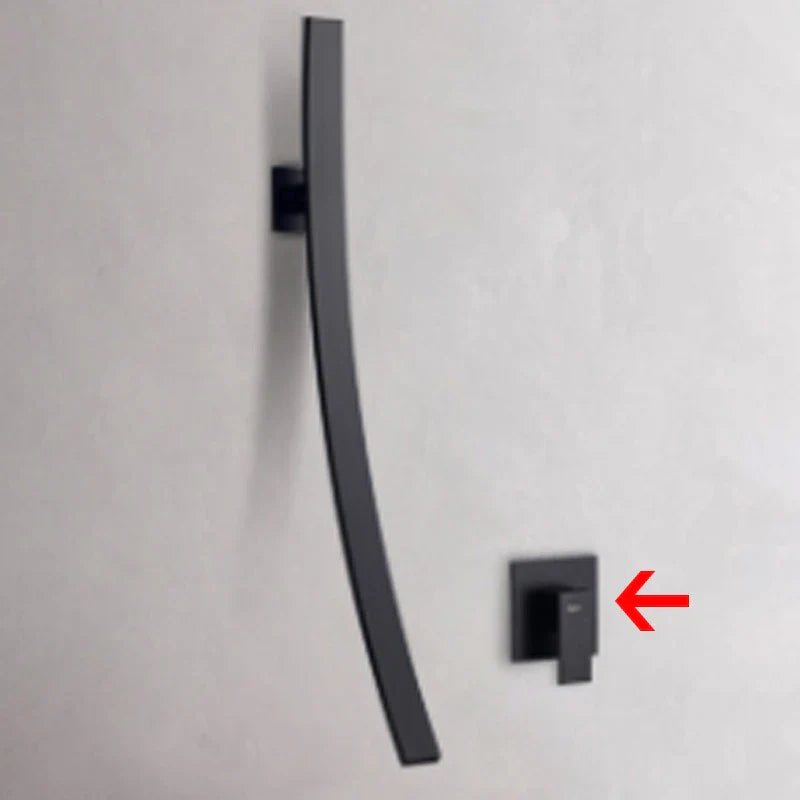 Space-Saving Wall-Mount Ceramic Disc Valve Bathroom Faucet