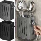 Space-Saving Wall-Mounted Draining Cutlery Organizer