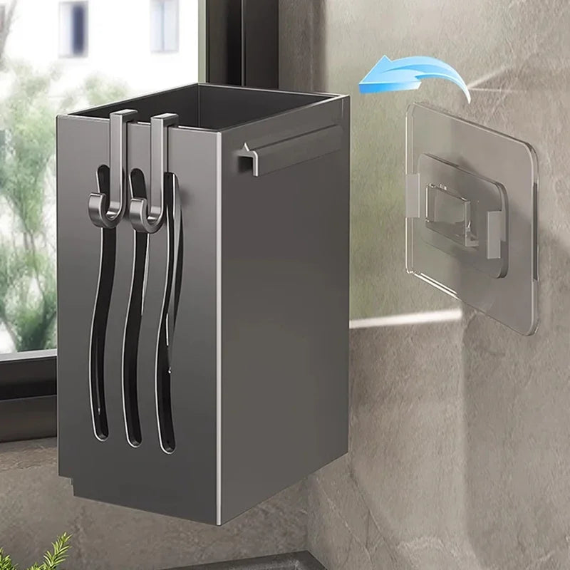 Space-Saving Wall-Mounted Draining Cutlery Organizer