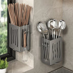 Space-Saving Wall-Mounted Draining Cutlery Organizer