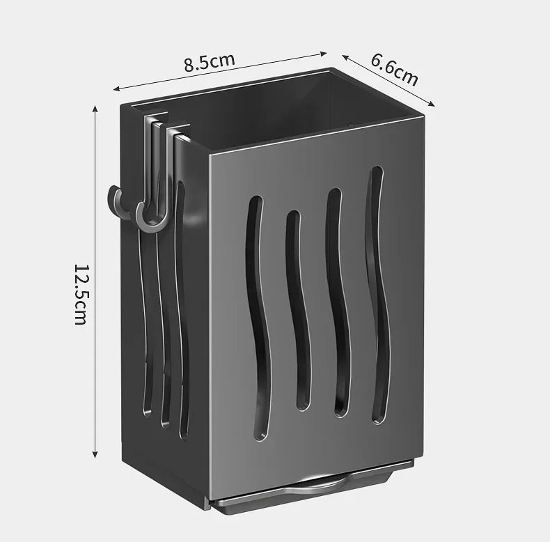 Space-Saving Wall-Mounted Draining Cutlery Organizer