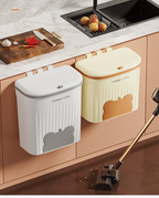 Space-Saving Wall-Mounted Odor-Control Trash Can