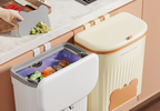Space-Saving Wall-Mounted Odor-Control Trash Can