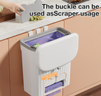 Space-Saving Wall-Mounted Odor-Control Trash Can
