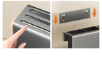 Space-Saving Wall-Mounted Stainless Steel Knife Holder (Integrated Cutting Board Rack)