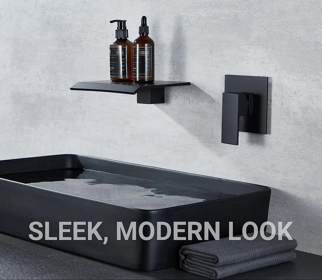 Splash-Reducing Ceramic Disc Waterfall Faucet (Wall Or Deck Mount)