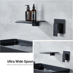 Splash-Reducing Ceramic Disc Waterfall Faucet (Wall Or Deck Mount)