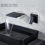 Splash-Reducing Ceramic Disc Waterfall Faucet (Wall Or Deck Mount)