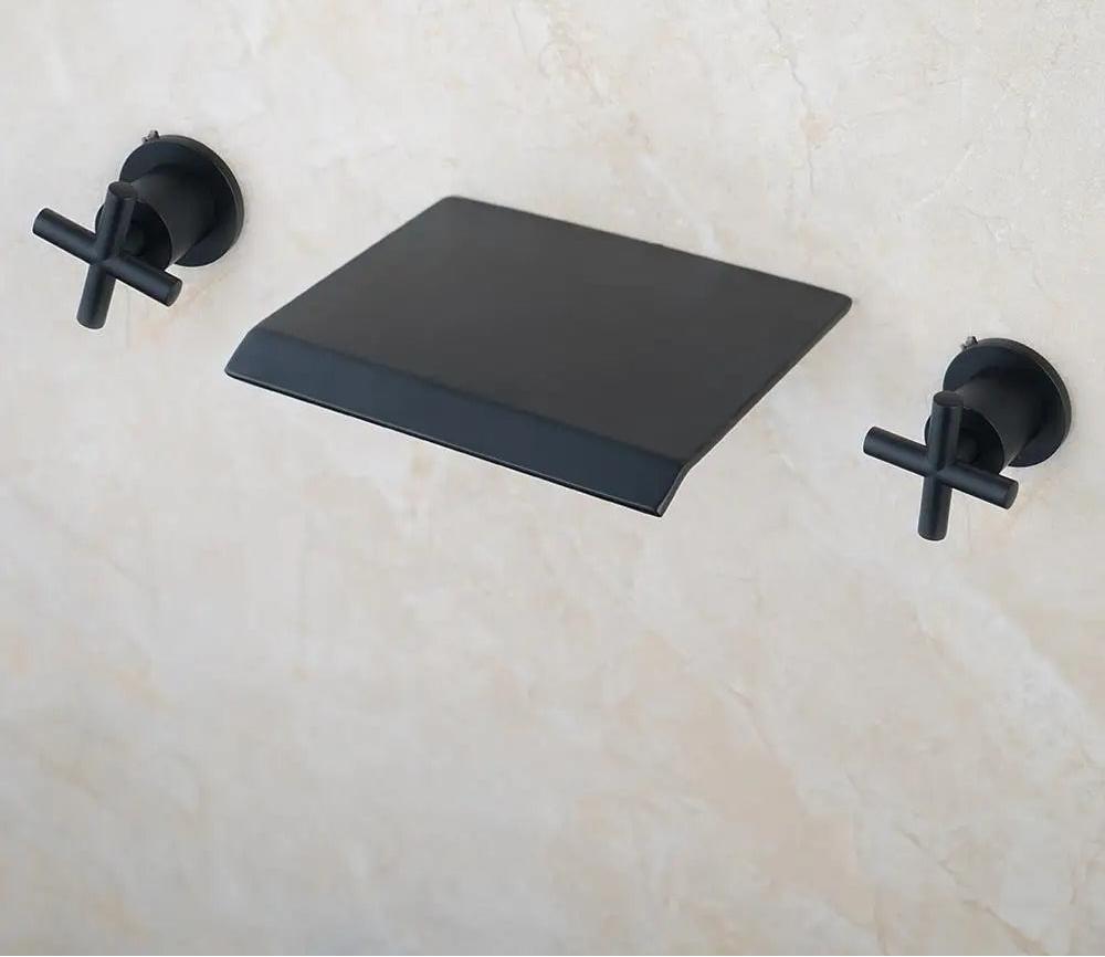 Splash-Reducing Ceramic Disc Waterfall Faucet (Wall Or Deck Mount)