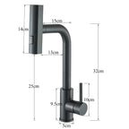 Stainless Steel 360° Swivel Pull-Down Kitchen Faucet