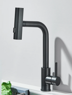 Stainless Steel 360° Swivel Pull-Down Kitchen Faucet