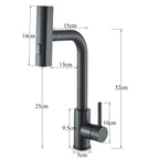 Stainless Steel 360° Swivel Pull-Down Kitchen Faucet