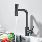 Stainless Steel 360° Swivel Pull-Down Kitchen Faucet