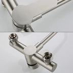 Stainless Steel 360° Swivel Wall-Mounted Kitchen Faucet (Single-Handle)
