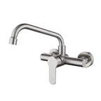 Stainless Steel 360° Swivel Wall-Mounted Kitchen Faucet (Single-Handle)