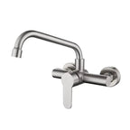 Stainless Steel 360° Swivel Wall-Mounted Kitchen Faucet (Single-Handle)