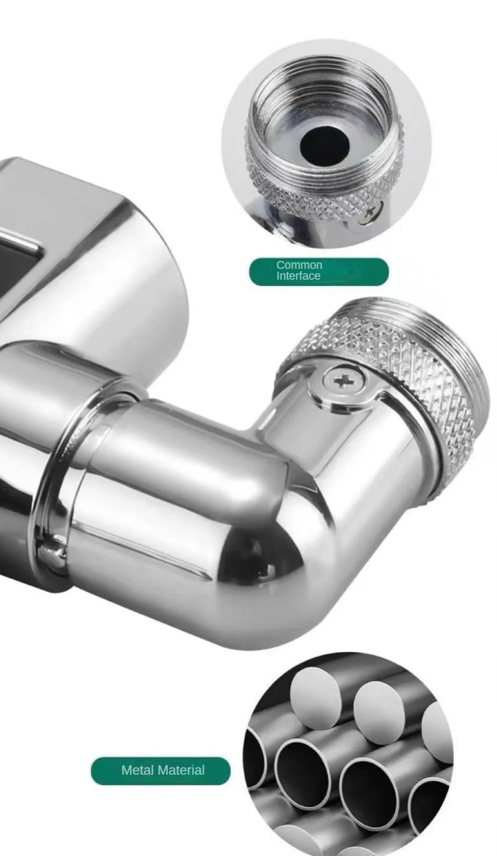 Stainless Steel 4-Mode 360° Swivel Kitchen Faucet