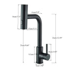 Stainless Steel 6-Function Pull-Out Kitchen Faucet