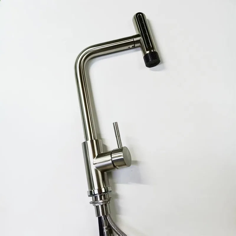 Stainless Steel 6-Function Pull-Out Kitchen Faucet