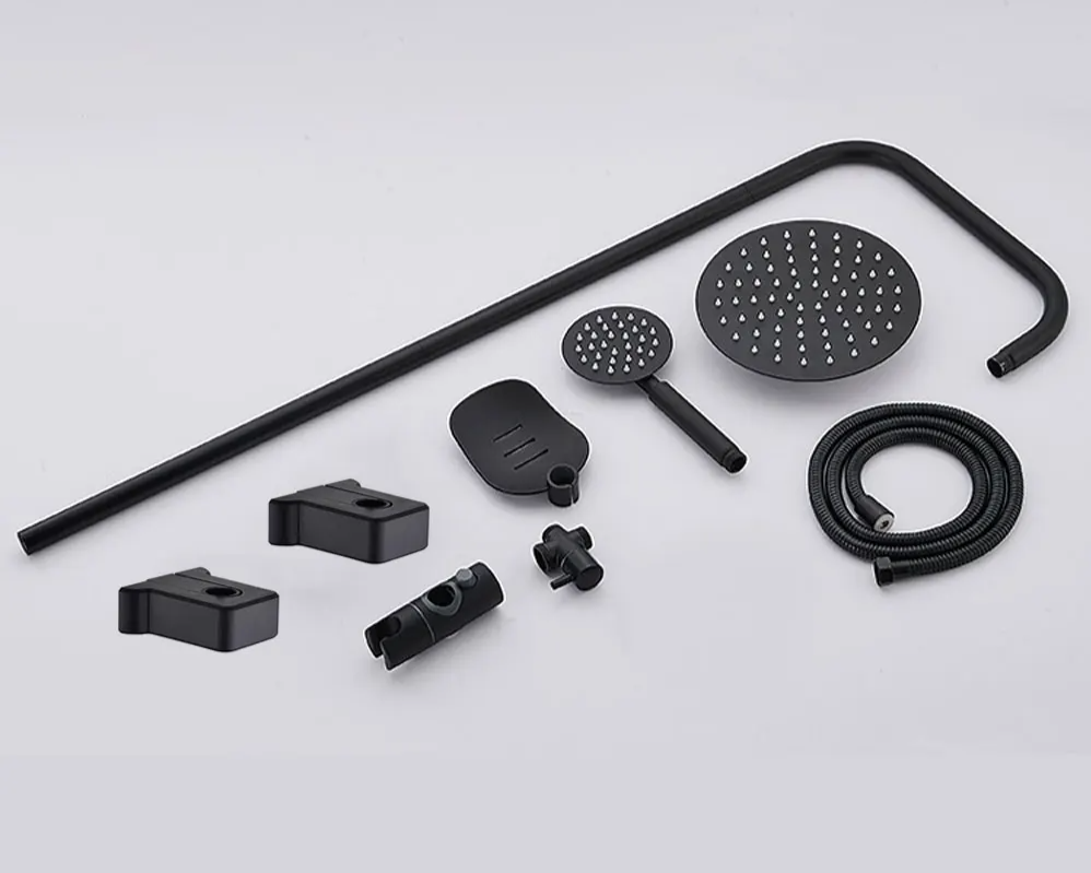 Stainless Steel Adjustable Rainfall & Handheld Bathtub Shower System