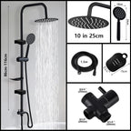 Stainless Steel Adjustable Rainfall & Handheld Bathtub Shower System