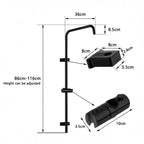 Stainless Steel Adjustable Rainfall & Handheld Bathtub Shower System
