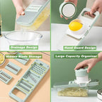 Stainless Steel Blades 6-in-1 Vegetable Slicer & Grater