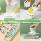 Stainless Steel Blades 6-in-1 Vegetable Slicer & Grater