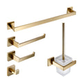 Stainless Steel Brushed Matte Bathroom Hardware Set (Wall-Mounted)