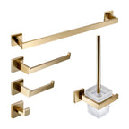 Stainless Steel Brushed Matte Bathroom Hardware Set (Wall-Mounted)