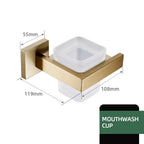Stainless Steel Brushed Matte Bathroom Hardware Set (Wall-Mounted)