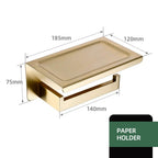Stainless Steel Brushed Matte Bathroom Hardware Set (Wall-Mounted)