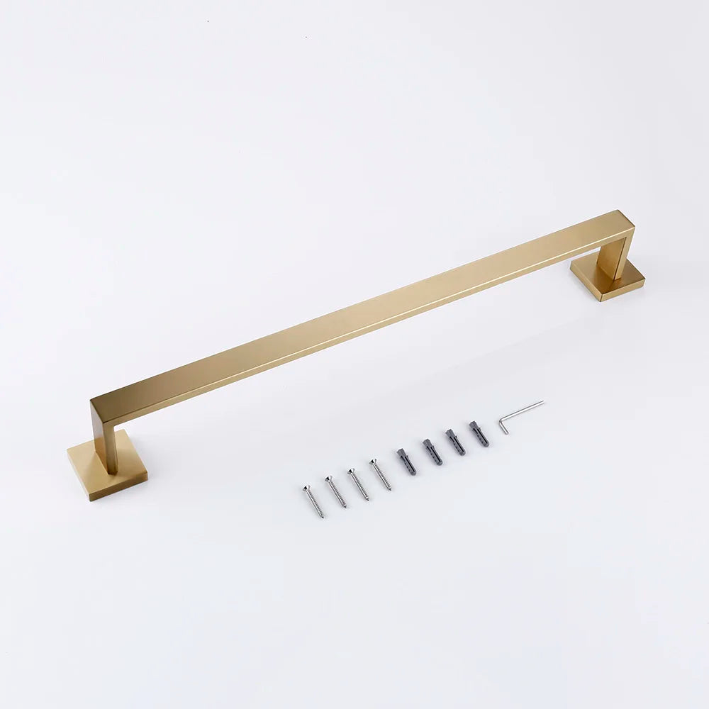 Stainless Steel Brushed Matte Bathroom Hardware Set (Wall-Mounted)