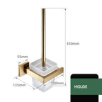 Stainless Steel Brushed Matte Bathroom Hardware Set (Wall-Mounted)