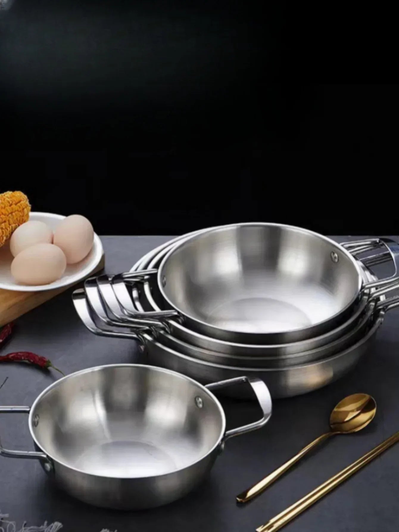 Stainless Steel Even Heat Sauce & Paella Pan